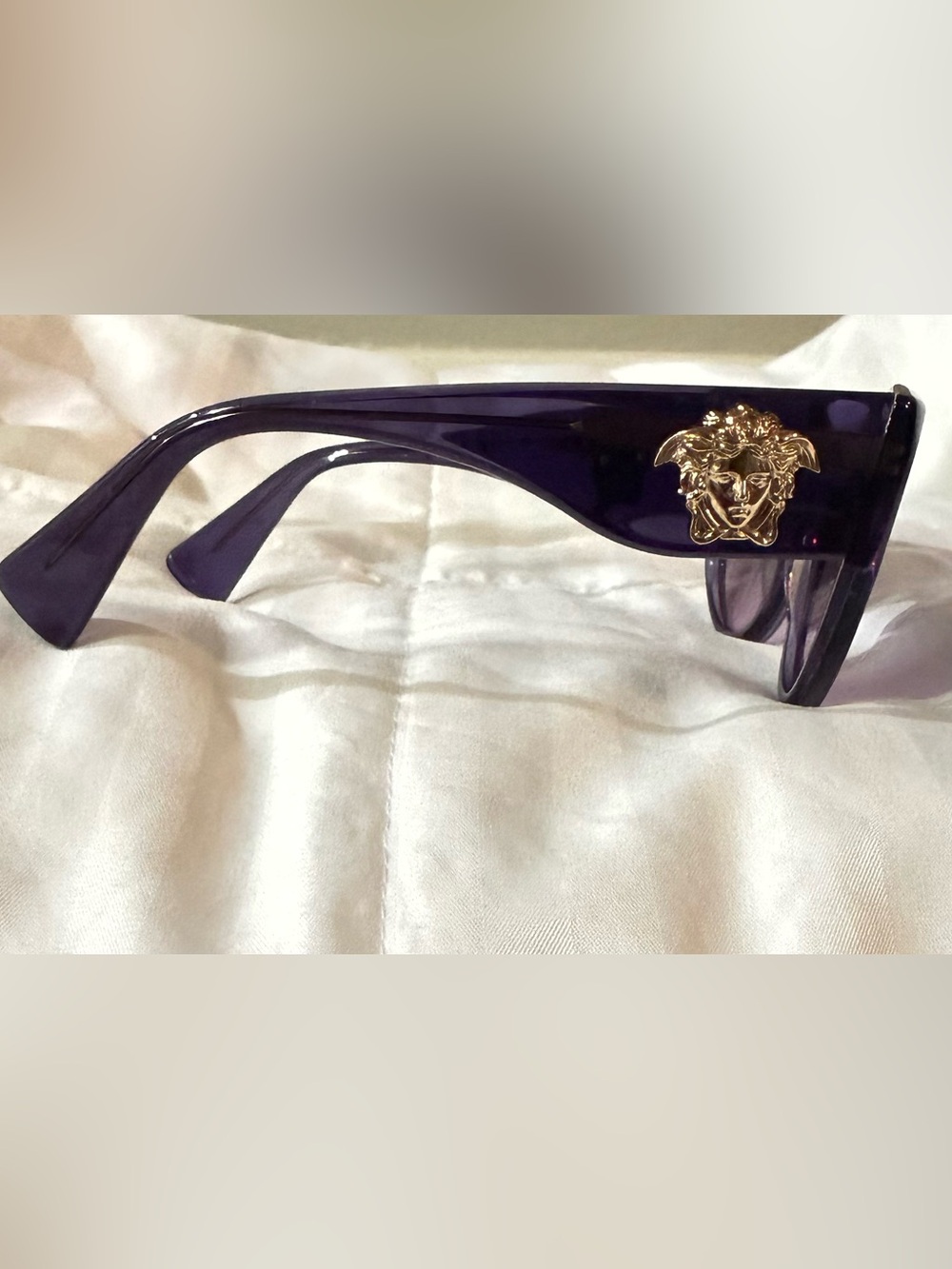 Versace VE 4297 Purple Medusa Cat Eye Sunglasses - Picture 4 of 10